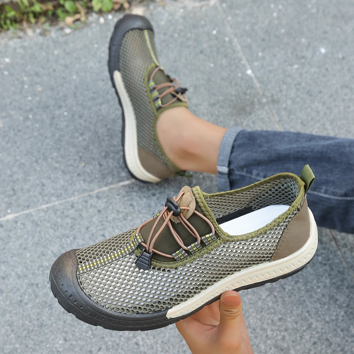 TerraFlex Air – Sapatos barefoot respiráveis em malha de secagem rápida unissexo
