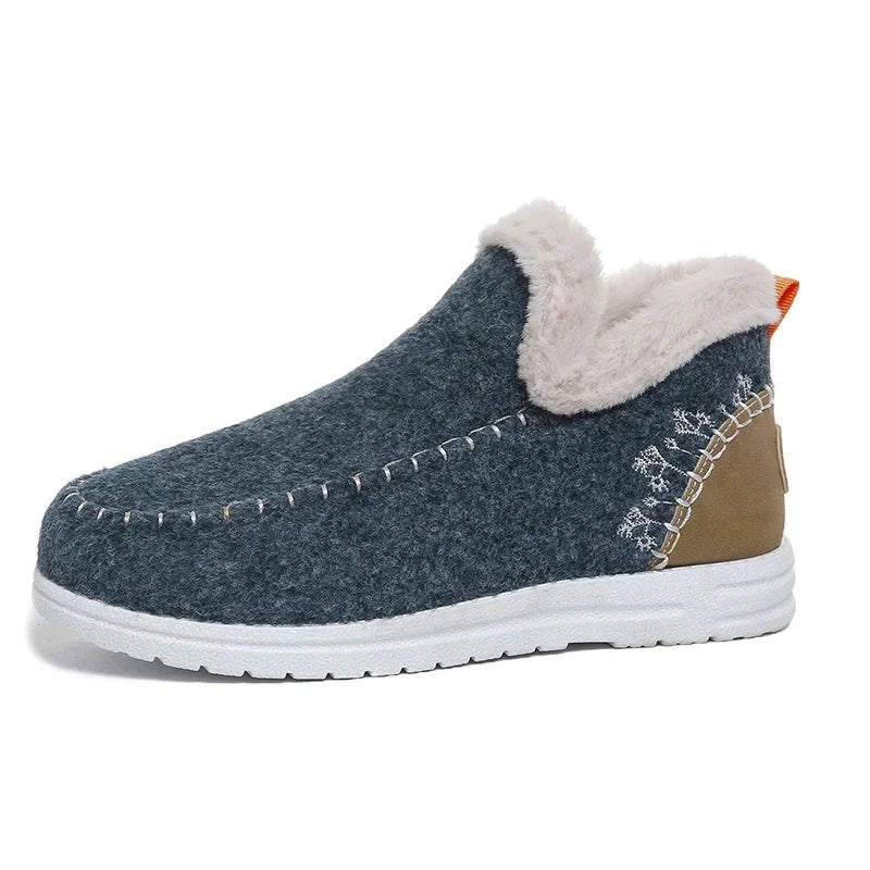 Alverine - Botins Femininos de Inverno em Feltro