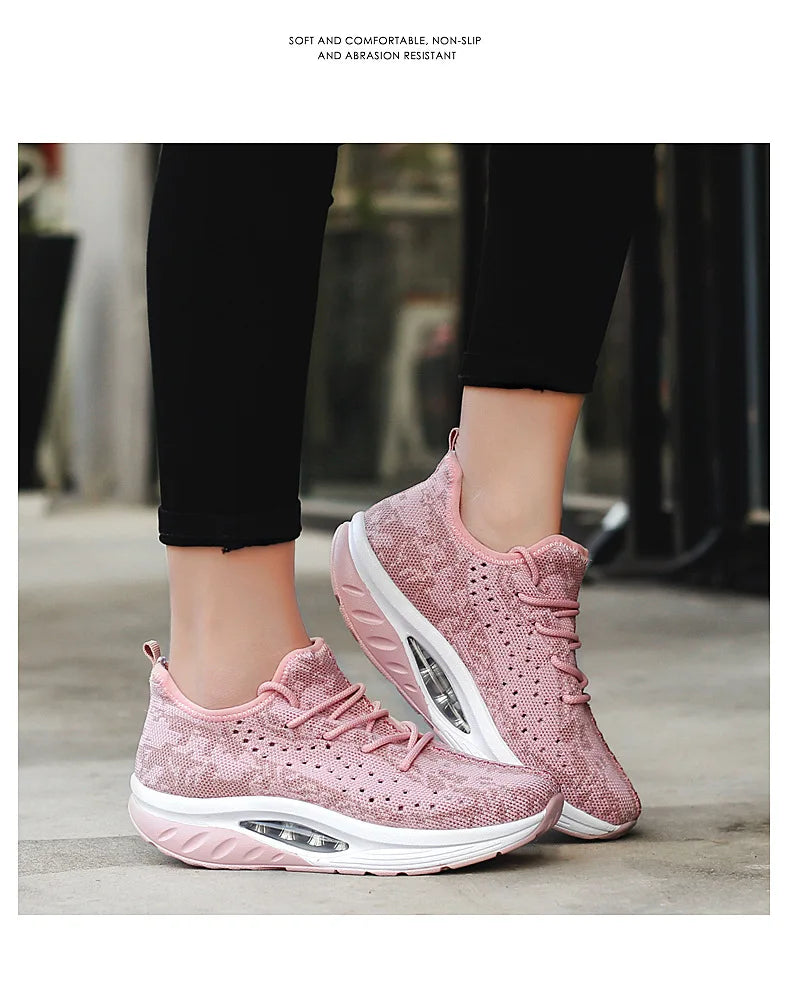 AirMotion Lift – Ténis Plataforma Conforto Femininos