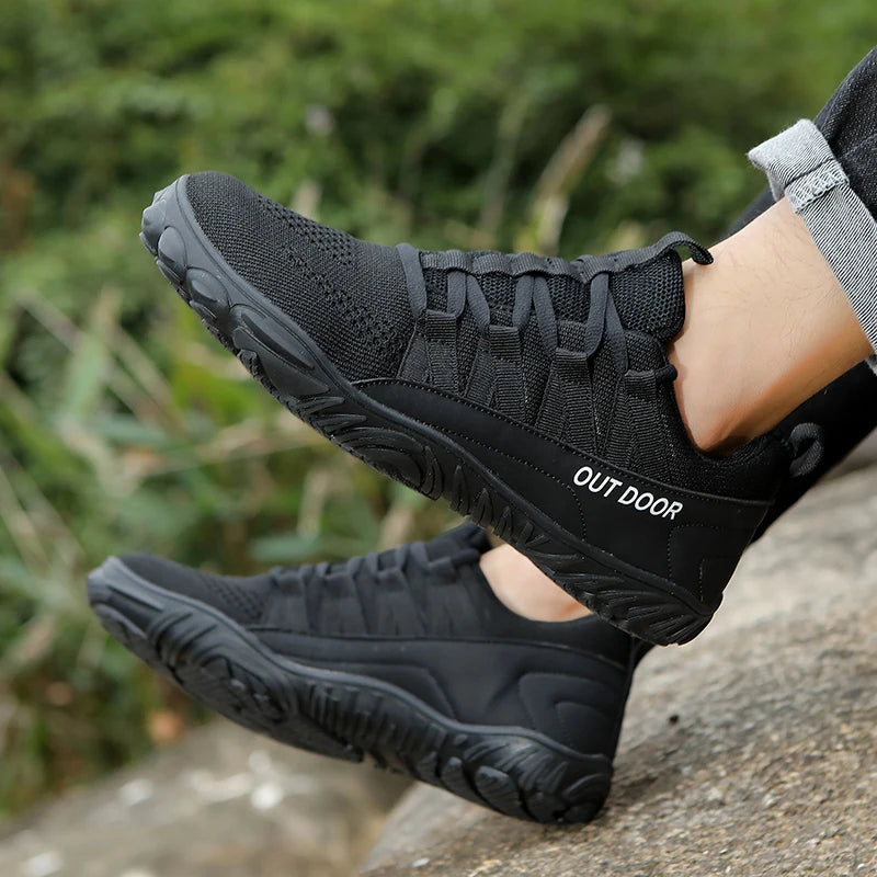 TrailAir Bamboo – Sapatos Barefoot Respiráveis Com Biqueira Larga Para Caminhada