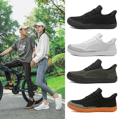 AirKnit Motion – Sapatos Barefoot Respiráveis Com Biqueira Larga Unissexo