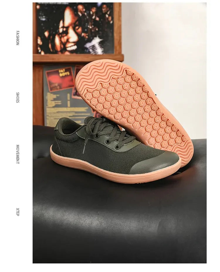 RelaxFlow Air – Sapatos Barefoot Minimalistas Com Biqueira Larga Unissexo