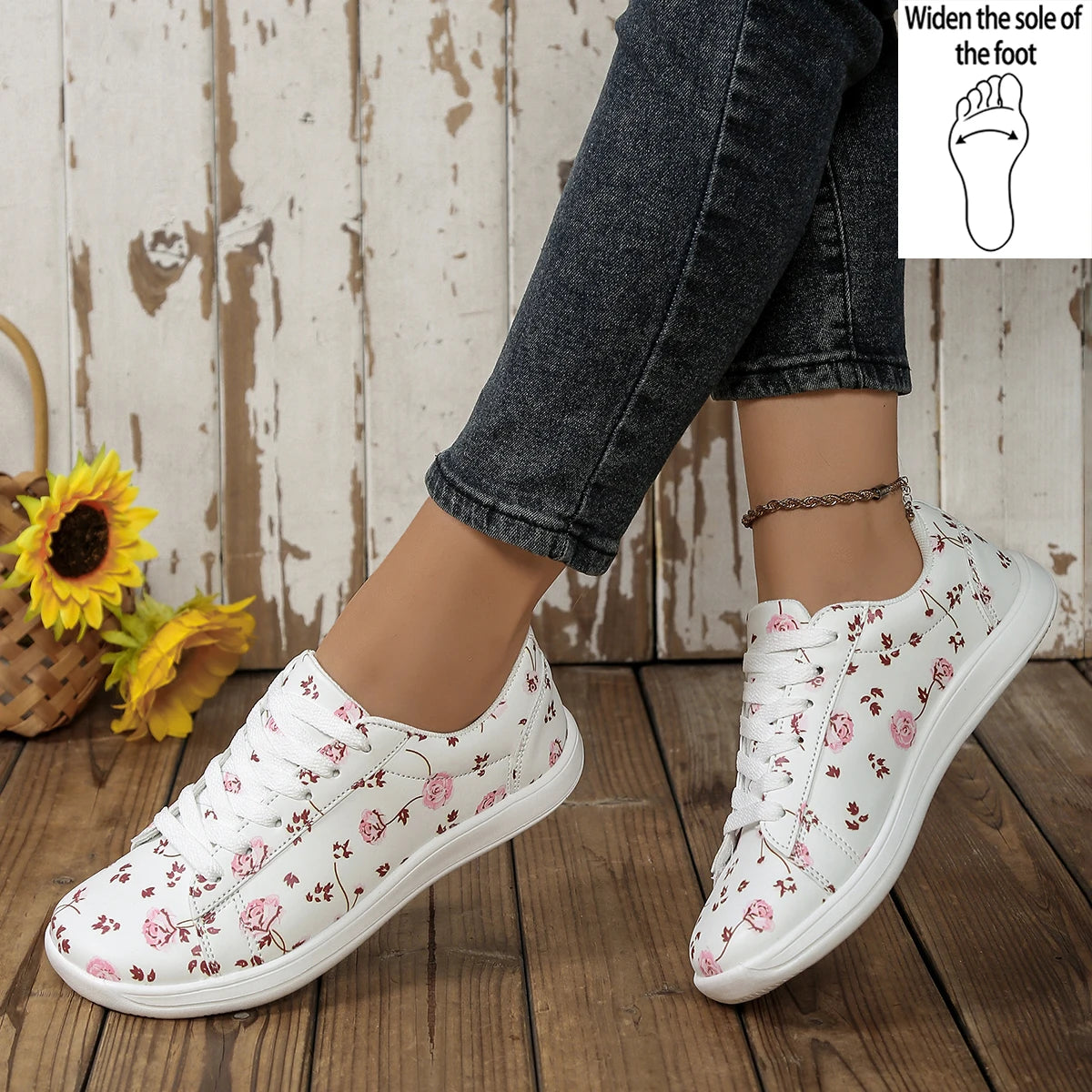 Avelora - Ténis Barefoot Femininos com Biqueira Larga e Sola Flexível