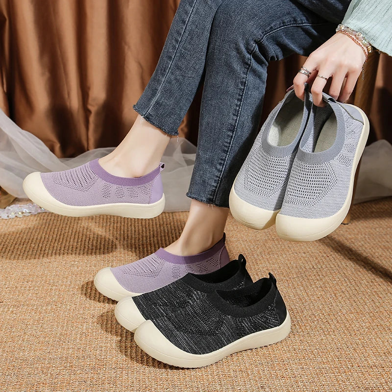 SoftStride Air – Sapatos barefoot respiráveis slip-on unissexo