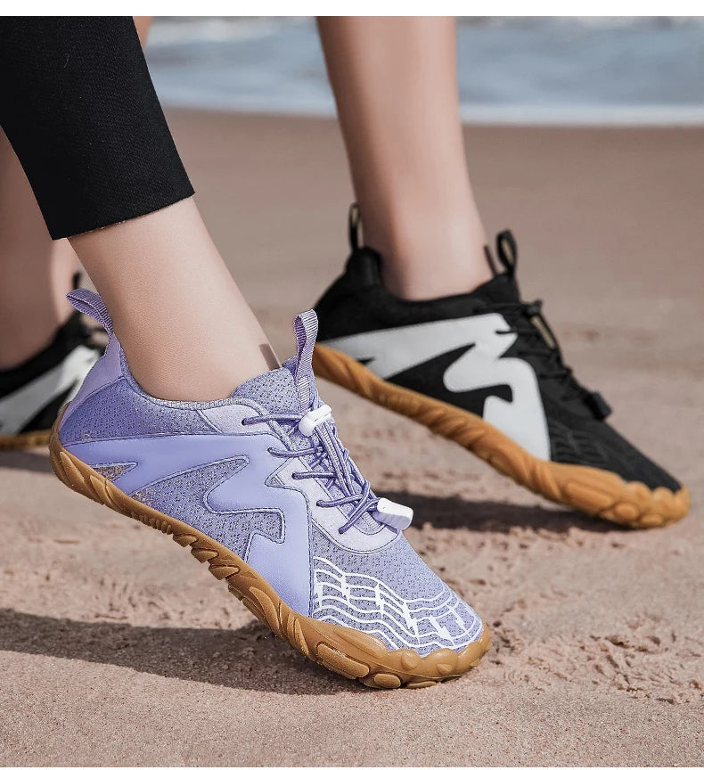 AquaStride Flow – Sapatos Barefoot de Verão Unissexo