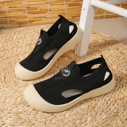 PureKnit Flow – Sapatos barefoot respiráveis em malha slip-on unissexo