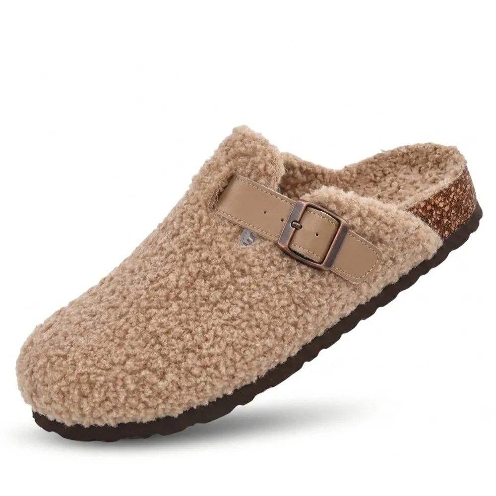 Odelisse - Mules Barefoot Femininos Forrados com Fivela