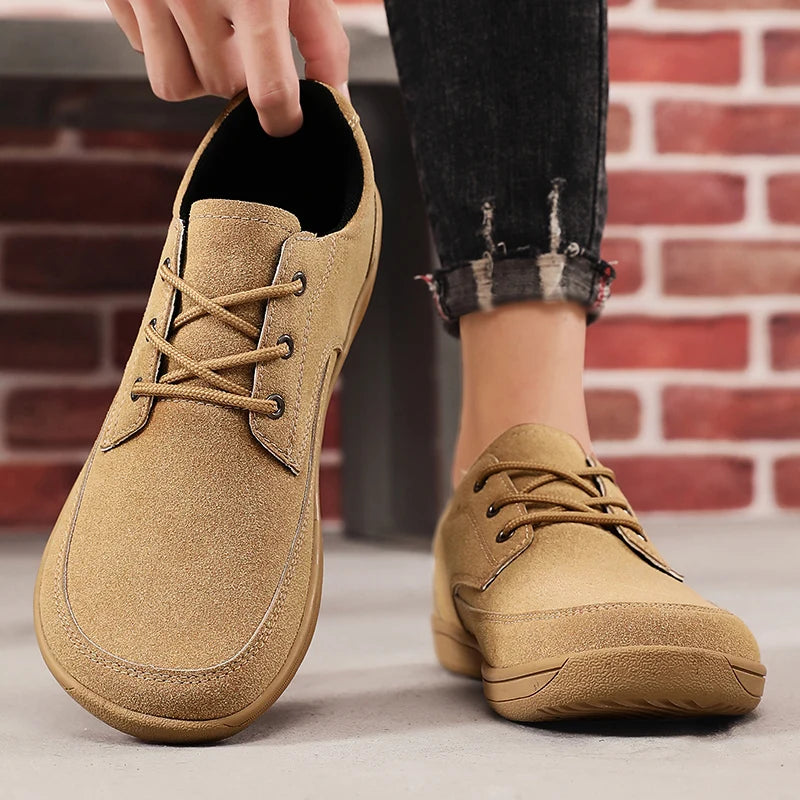 FlexUrban Split – Sapatos Barefoot Minimalistas Em Pele Sintética Para Homem