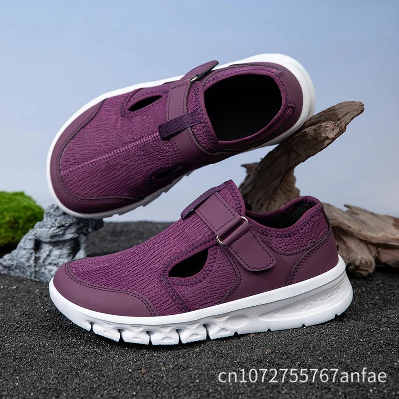 WideFlex Barefoot Lady - Sapatos Barefoot Senhora Biqueira Larga Respiráveis Ajustáveis