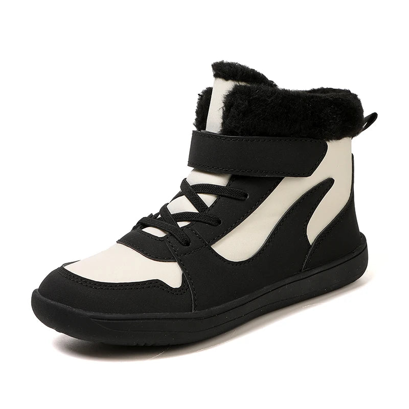 Kivora Kids - Botas Barefoot Infantis de Inverno Forradas