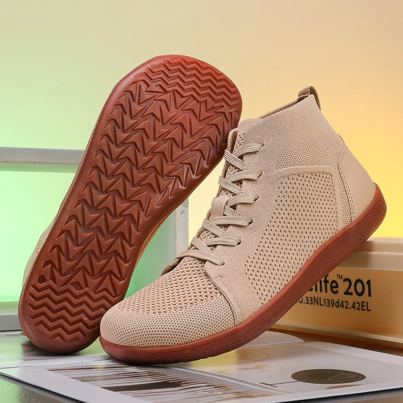 TrailMid Air – Sapatos Barefoot Mid-Top Com Biqueira Larga E Sola Zero Drop Unissexo