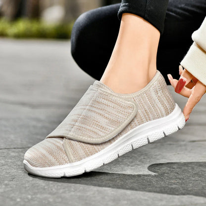 OrthoFlex WideCare - Sapatos Ortopédicos Senhora Pé Largo Ajustáveis com Velcro