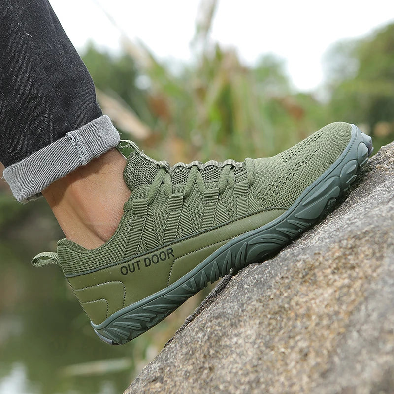 TrailAir Bamboo – Sapatos Barefoot Respiráveis Com Biqueira Larga Para Caminhada