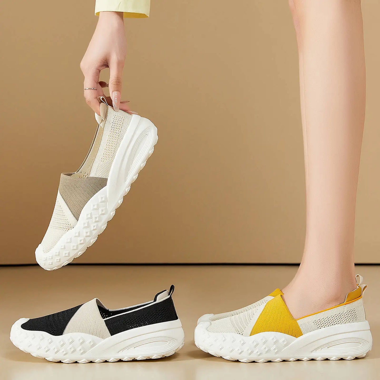 CloudStride Air – Sapatos barefoot respiráveis com sola macia unissexo
