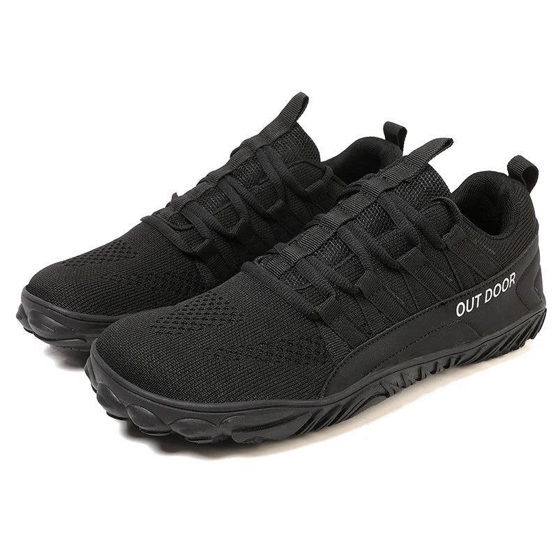TrailAir Bamboo – Sapatos Barefoot Respiráveis Com Biqueira Larga Para Caminhada