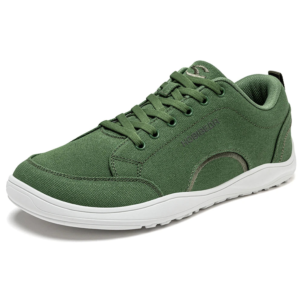CanvasFlex Core – Sapatos Barefoot Minimalistas Em Canvas Com Biqueira Larga Unissexo