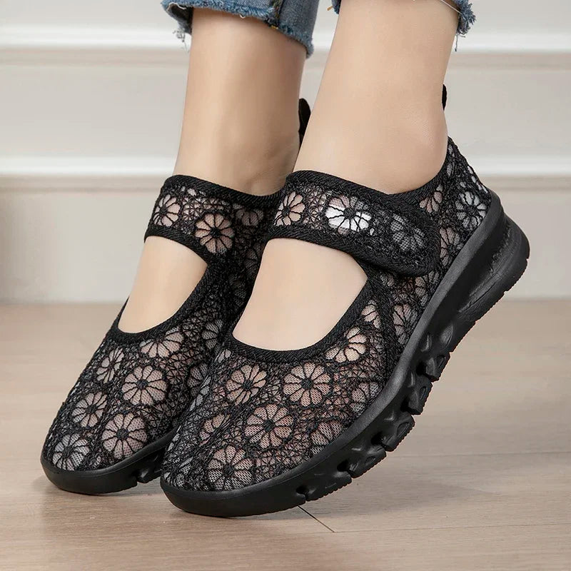 CloudStep Air – Sapatos barefoot respiráveis de biqueira larga para mulher