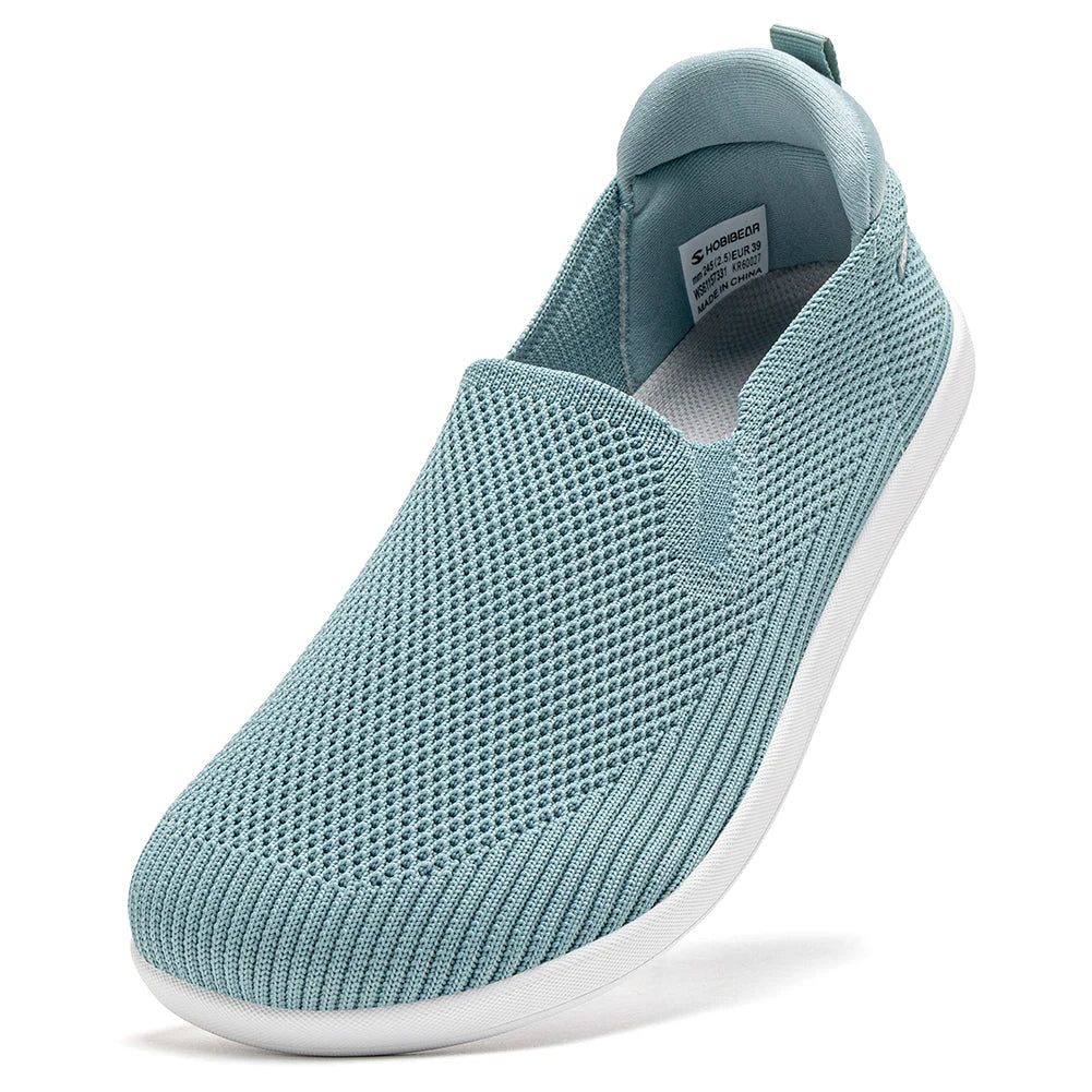 CloudStep Flow – Sapatos barefoot slip-on respiráveis unissexo