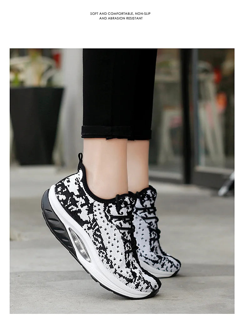 AirMotion Lift – Ténis Plataforma Conforto Femininos