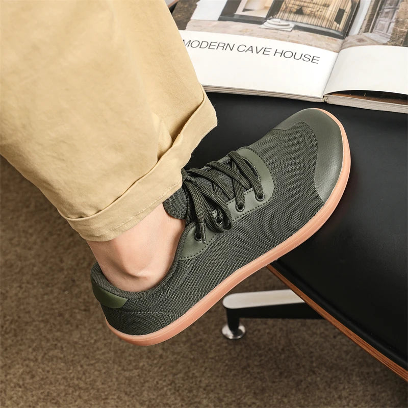 RelaxFlow Air – Sapatos Barefoot Minimalistas Com Biqueira Larga Unissexo