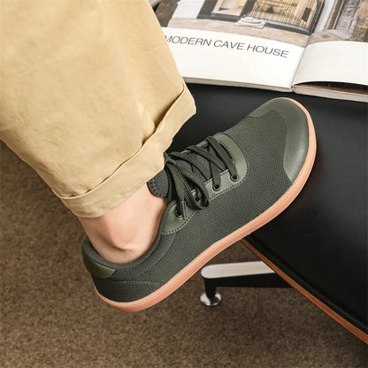 RelaxFlow Air – Sapatos Barefoot Minimalistas Com Biqueira Larga Unissexo