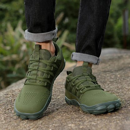 TrailAir Bamboo – Sapatos Barefoot Respiráveis Com Biqueira Larga Para Caminhada