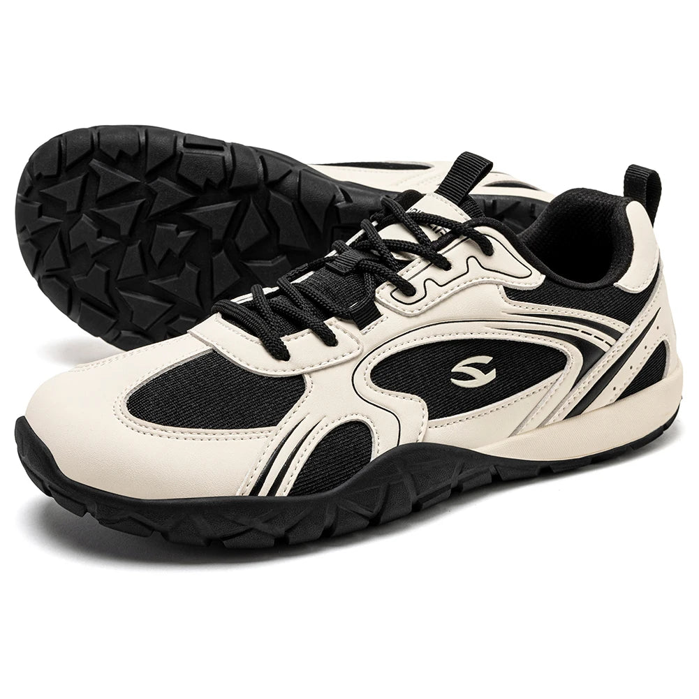 TerraFlex Retro – Sapatos barefoot minimalistas com biqueira larga unissexo