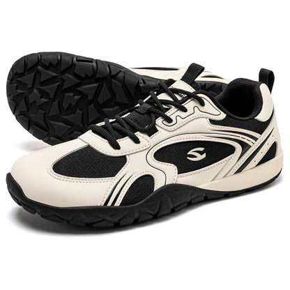 TerraFlex Retro – Sapatos barefoot minimalistas com biqueira larga unissexo