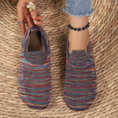 Maelis - Mocassins Femininos Boho em Tecido