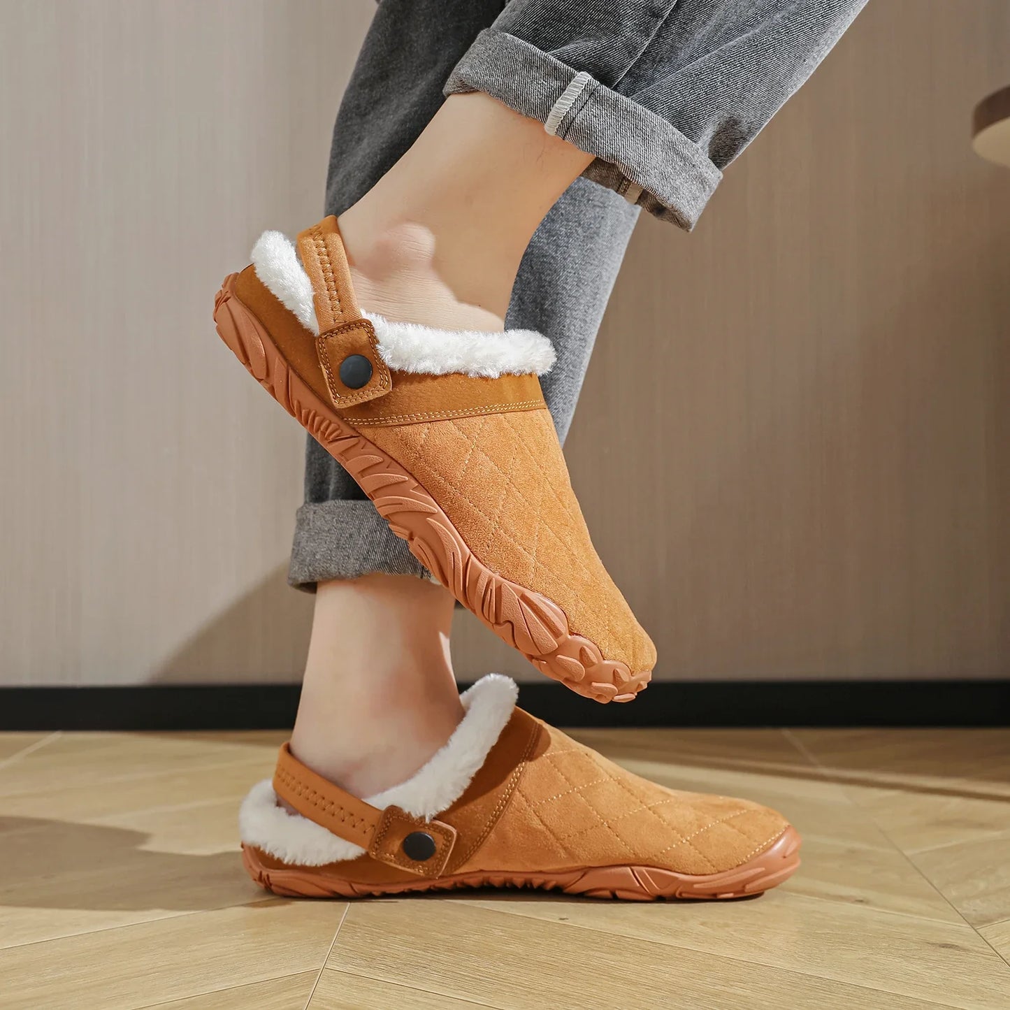 Alpine Cozy – Pantoufles barefoot d’intérieur