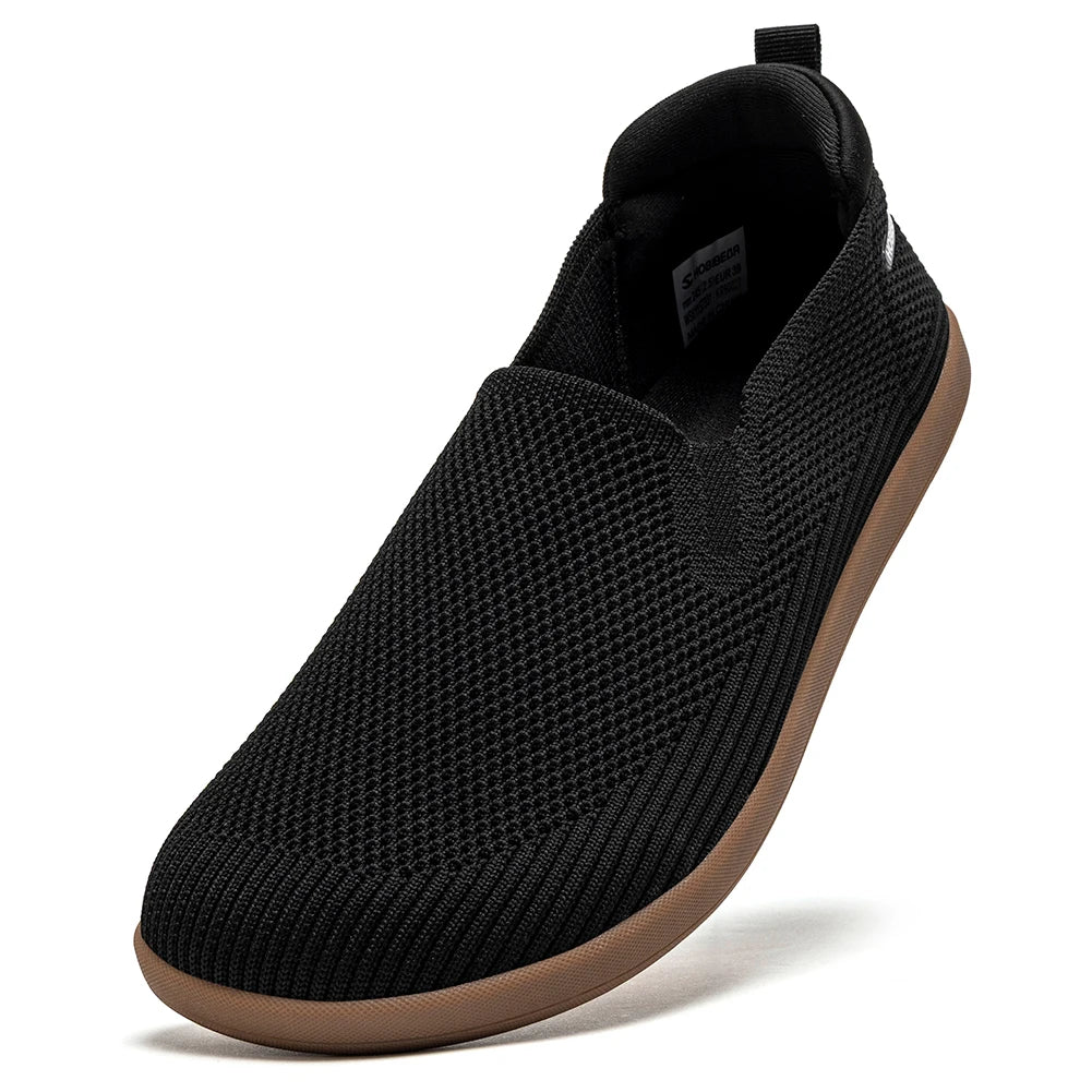 CloudStep Flow – Sapatos barefoot slip-on respiráveis unissexo