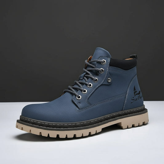 Bottes De Randonnée Homme Cuir À Cheville Antidérapantes