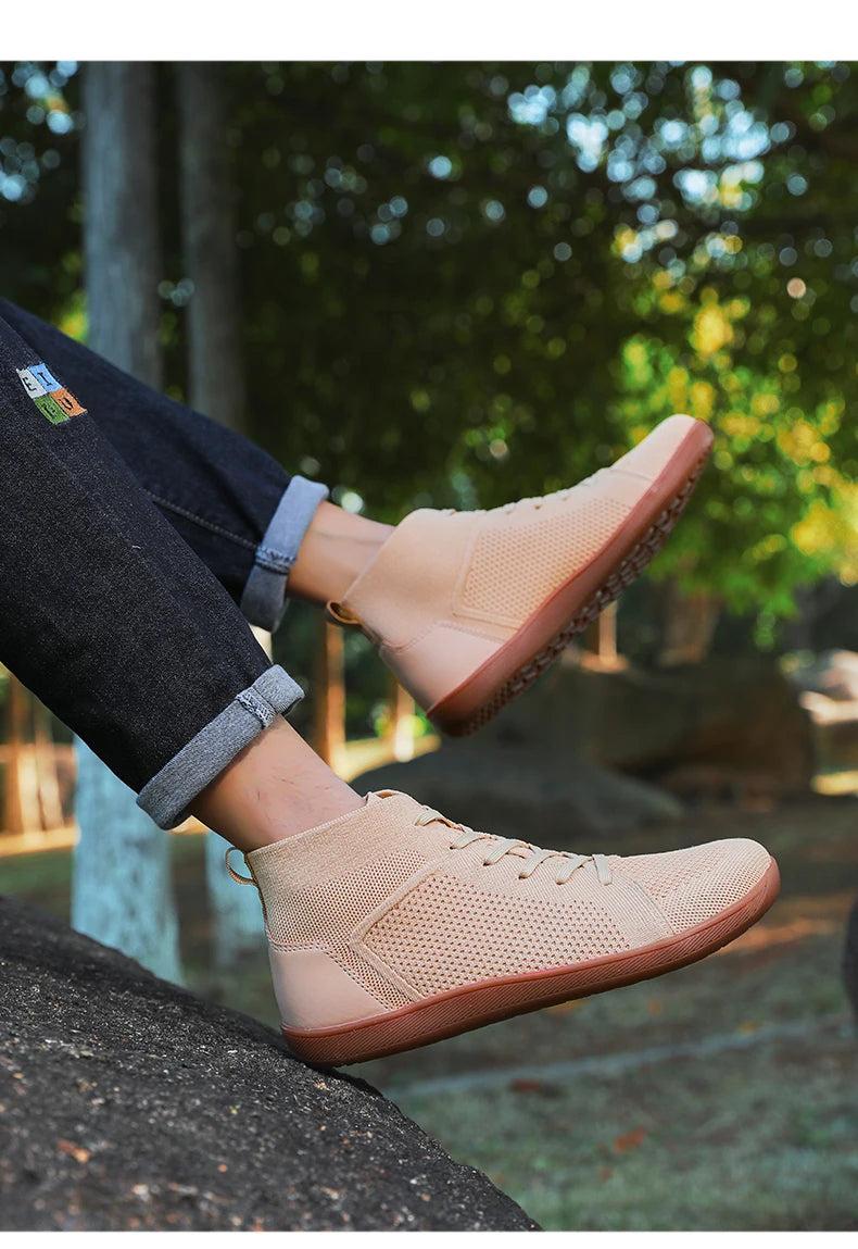 TrailMid Air – Sapatos Barefoot Mid-Top Com Biqueira Larga E Sola Zero Drop Unissexo