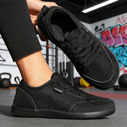 TerraFlex Motion – Sapatos barefoot respiráveis com biqueira larga unissexo