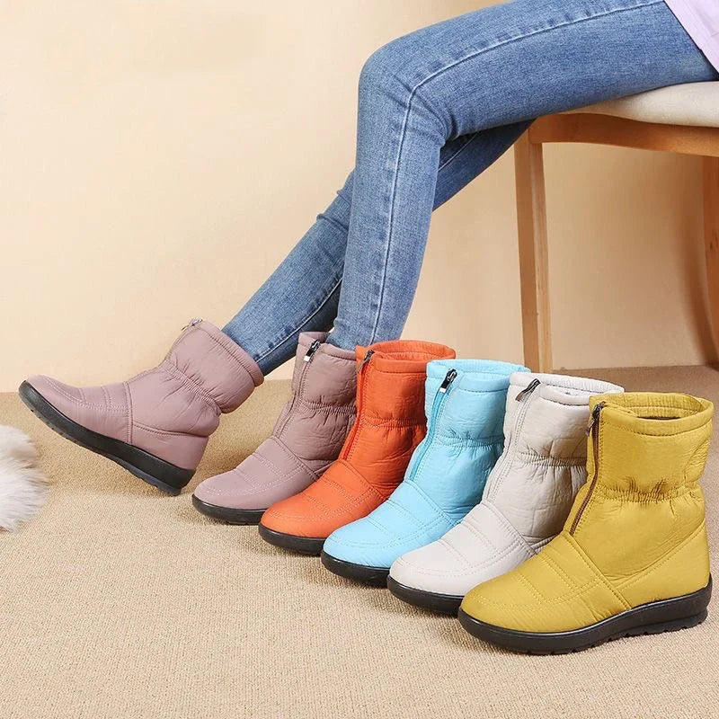Nivelle - Botas Femininas de Inverno Impermeáveis e Forradas