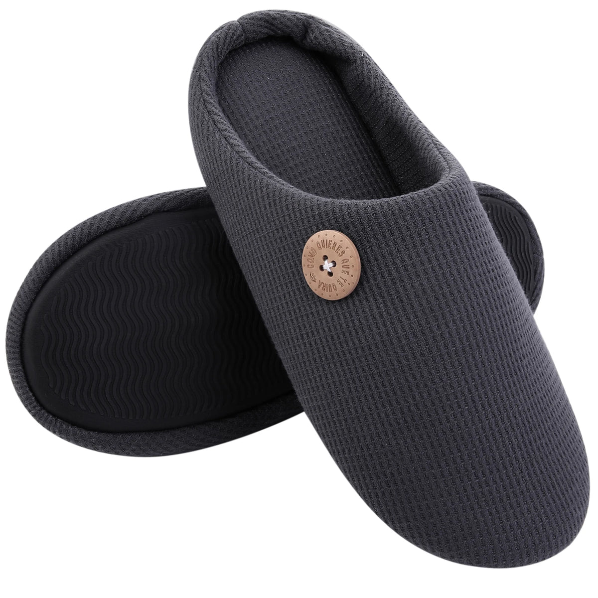Veldran - Pantufas Unissexo Acolchoadas com Sola Antiderrapante