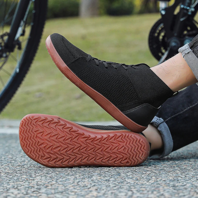 TrailMid Air – Sapatos Barefoot Mid-Top Com Biqueira Larga E Sola Zero Drop Unissexo