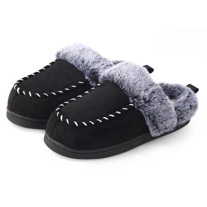 Evelisse - Pantufas Femininas de Inverno Fechadas e Forradas