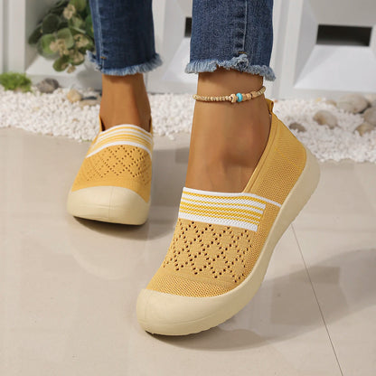 UrbanEase Knit – Sapatos barefoot respiráveis slip-on unissexo