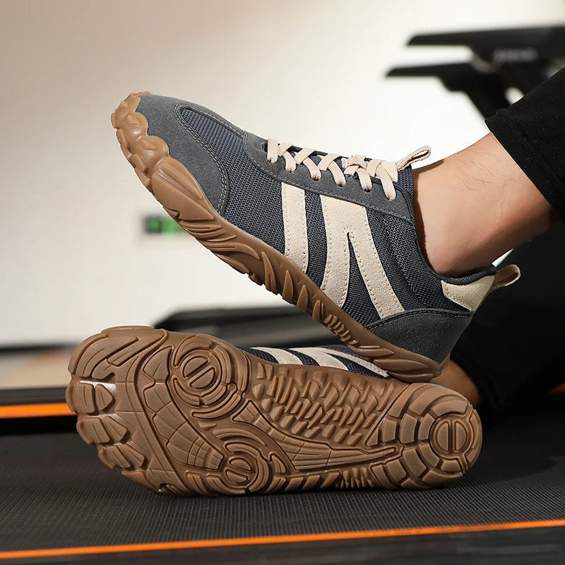 RetroStride – Sapatos Barefoot Unissexo de Biqueira Larga e Sola Zero Drop