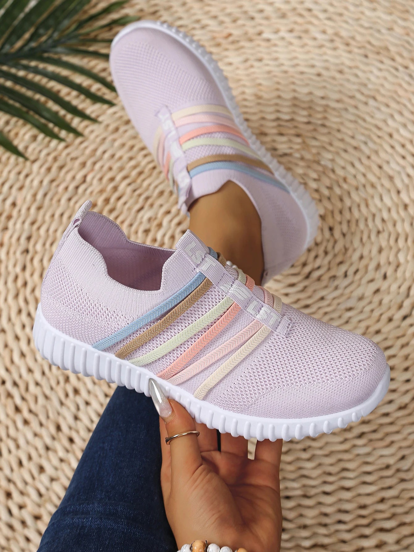 ColorEase Lady - Ténis Senhora Slip-On Leves Respiráveis Verão