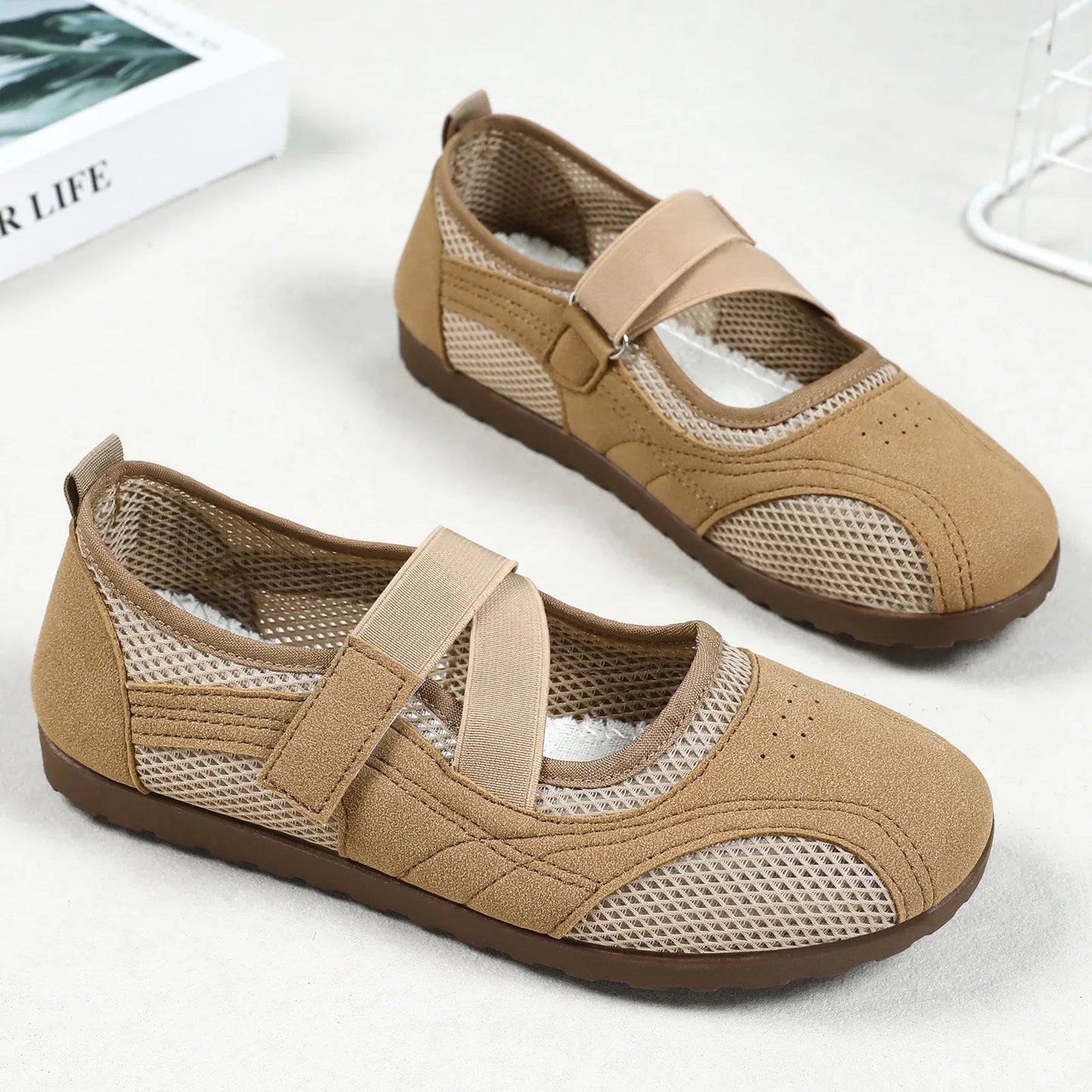 Elena Soft Barefoot - Mary Jane Respiráveis Ultra Confortáveis