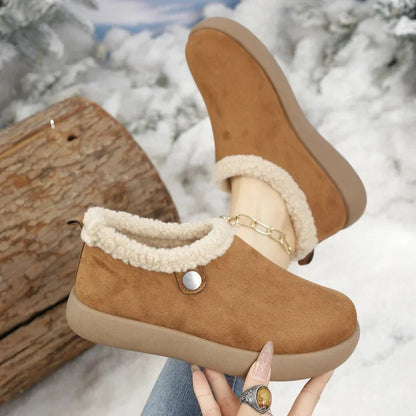 Velmora - Botas Femininas de Inverno em Camurça com Forro Super Quentinho