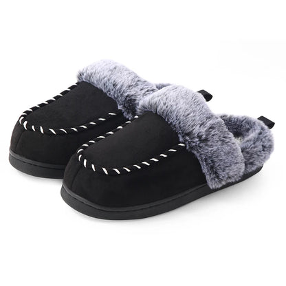 Evelisse - Pantufas Femininas de Inverno Fechadas e Forradas