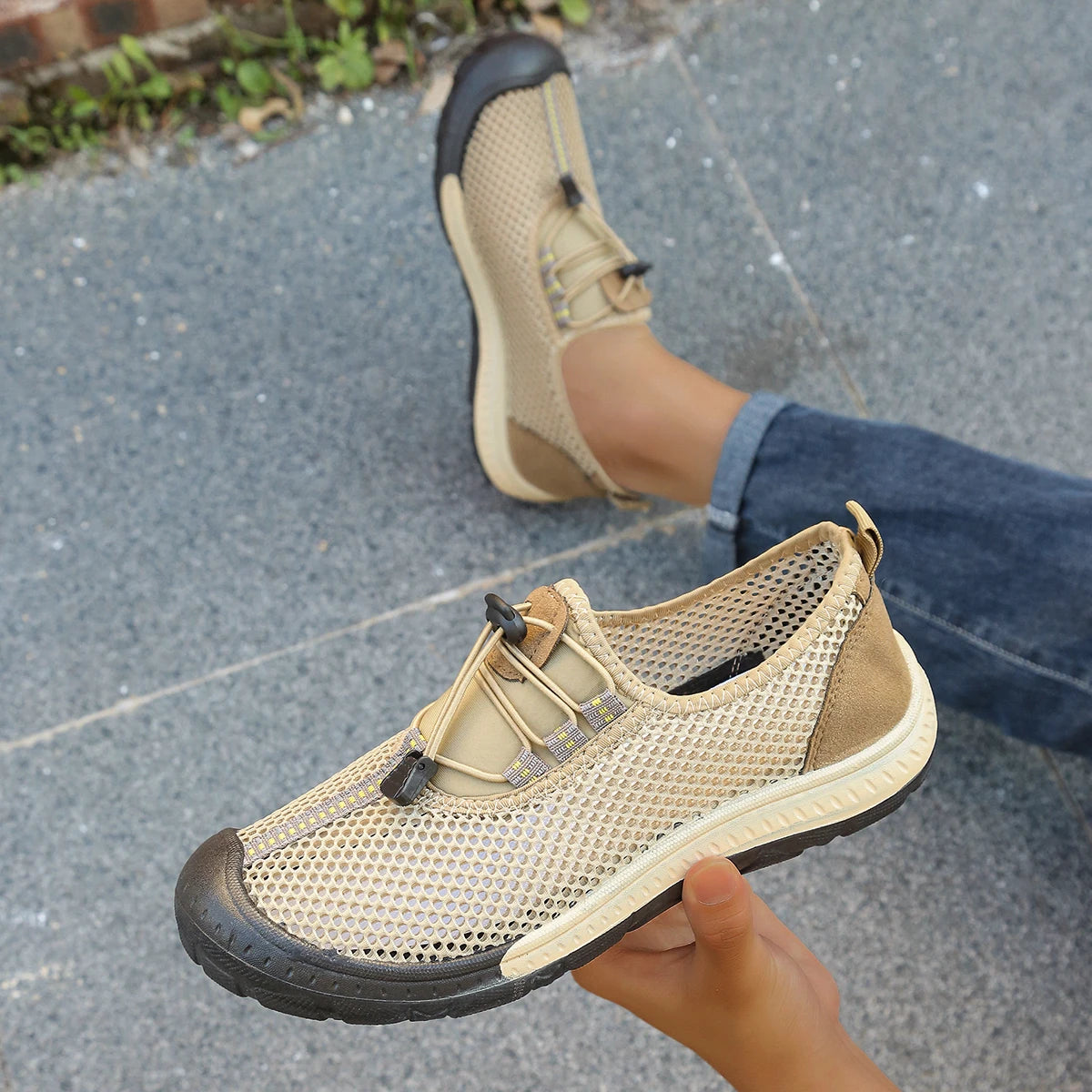 TerraFlex Air – Sapatos barefoot respiráveis em malha de secagem rápida unissexo