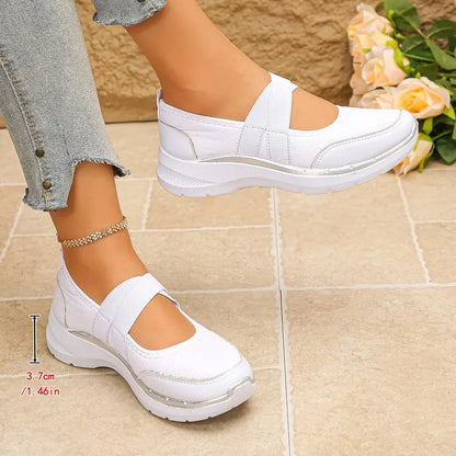 SoftStep Mary Jane Lady - Sapatos Senhora Conforto Antiderrapantes Slip-On com Tira