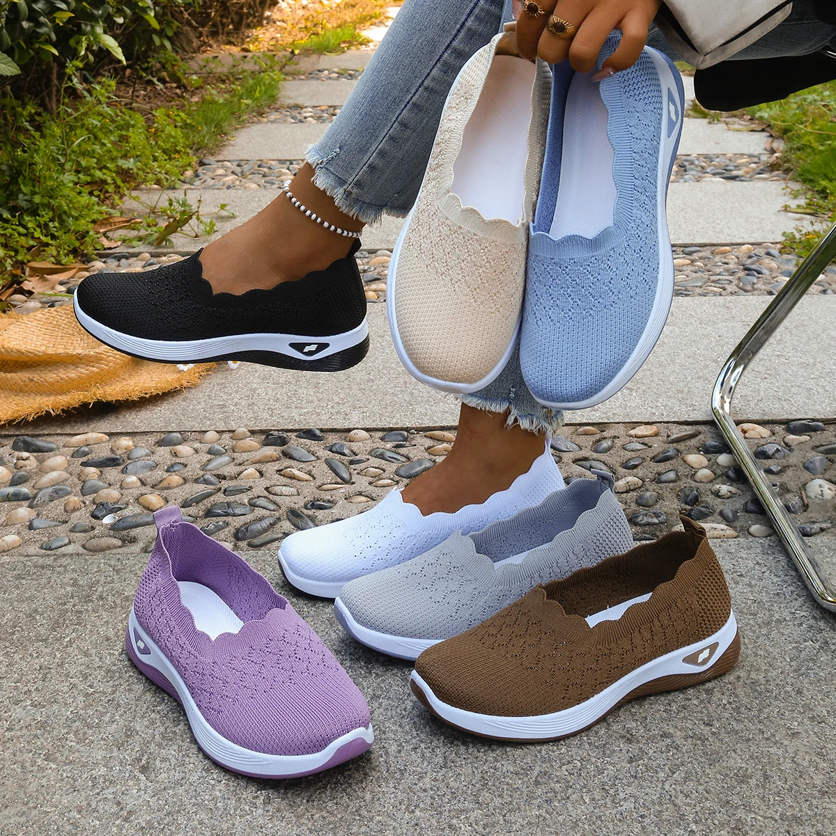 Élodie Soft Barefoot - Loafers Respiráveis Ultra Confortáveis