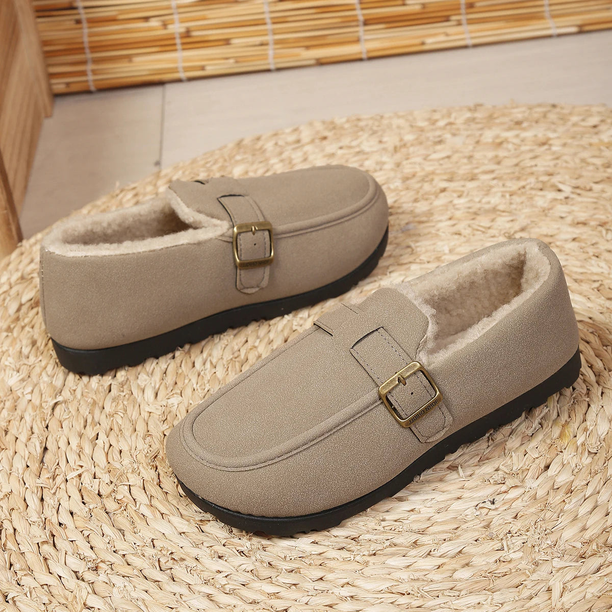 Nevora - Mocassins Femininos de Inverno Forrados