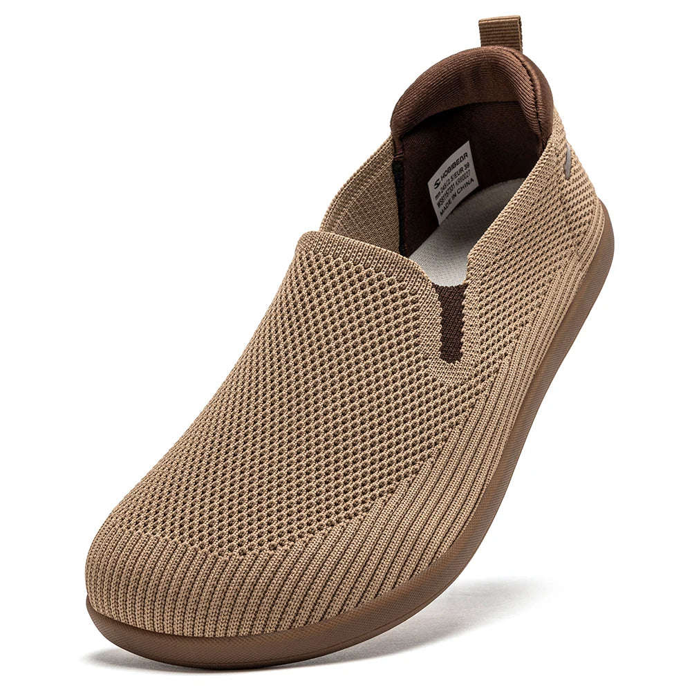CloudStep Flow – Sapatos barefoot slip-on respiráveis unissexo