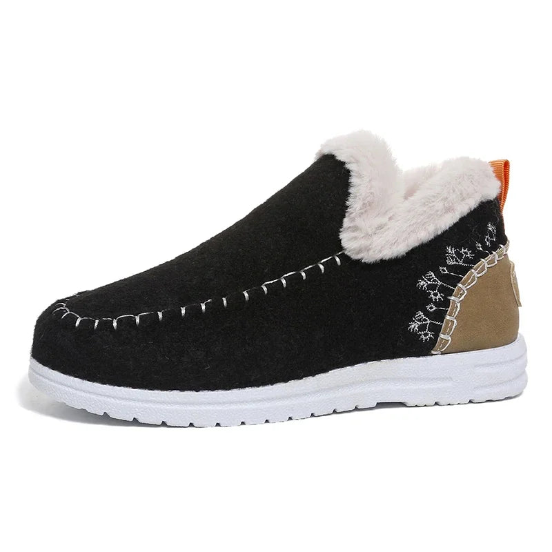 Alverine - Botins Femininos de Inverno em Feltro